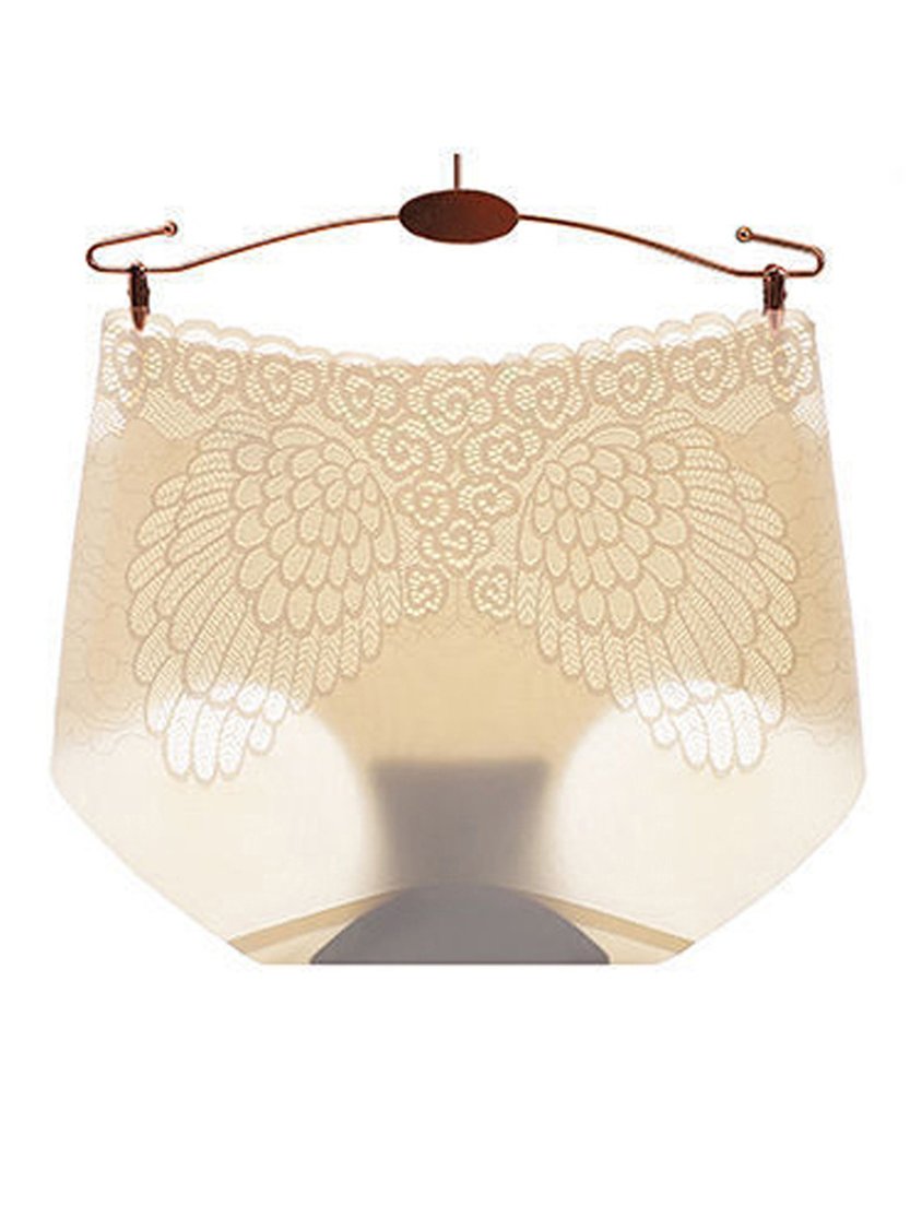 Ice Silk No Trace Antibacterial Mid Waist Briefs AH104