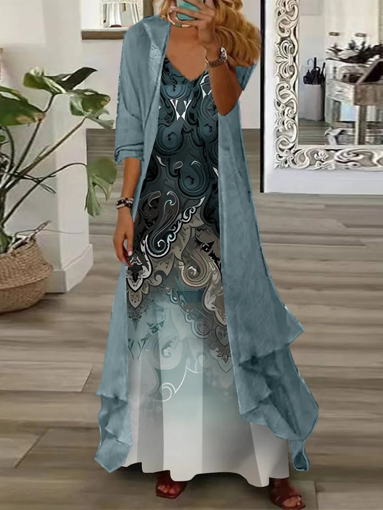 Ethnic Loose Casual Two-Piece Set WT63