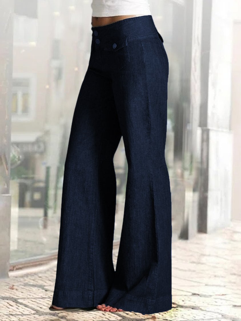 Loose Plain Casual Casual Pants BB67