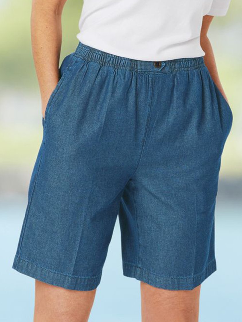 ANNIECLOTH Loose Casual Elastic Band Shorts AC10035