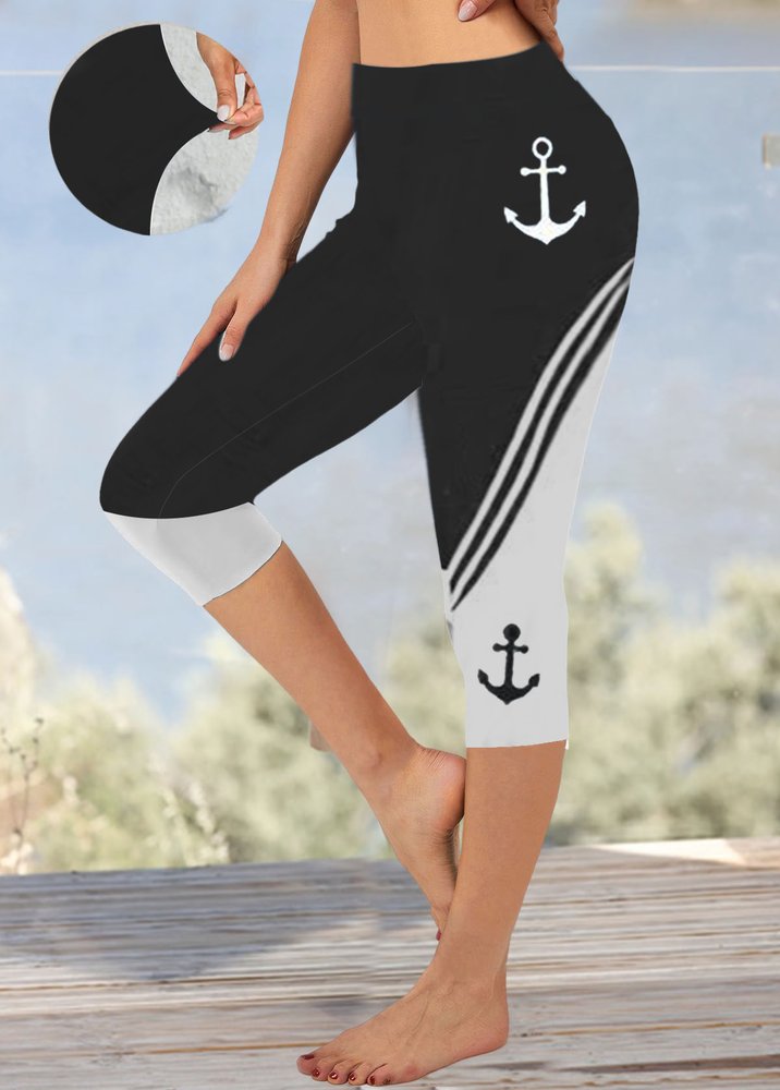Anchor Tight Knitted Casual Leggings QN92