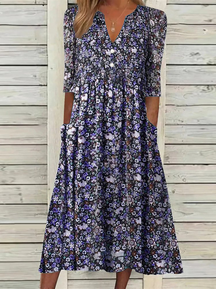 Casual Short Sleeve Woven Dress AH234