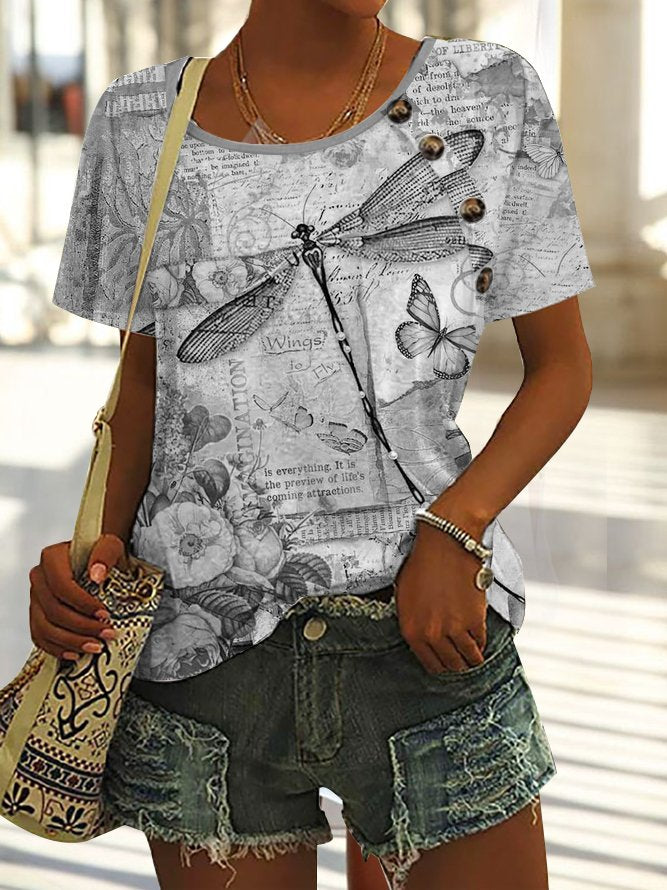 Lässige T-Shirts für Damen Regular Fit AC1001