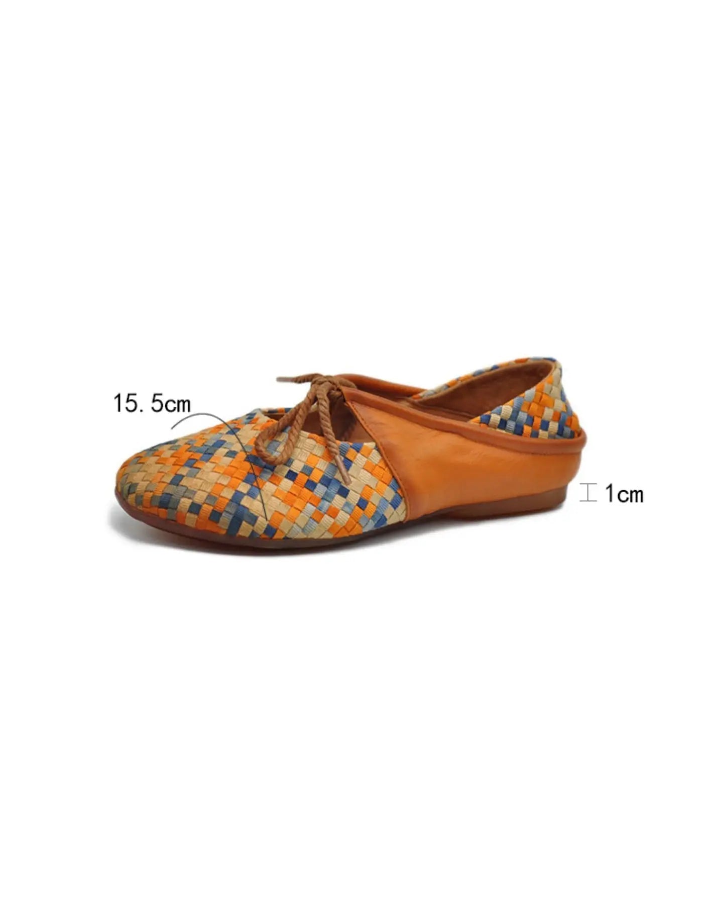 Colorful Woven Comfortable Retro Flat Shoes Ada Fashion