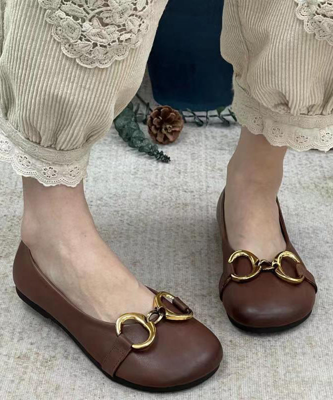 Grüne Vintage Splicing Pailletten Plattfüße Schuhe