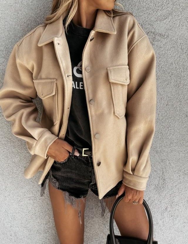 Plain Button Jacket YS10029