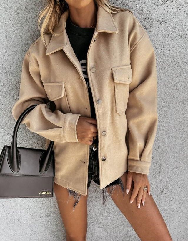 Plain Button Jacket YS10029