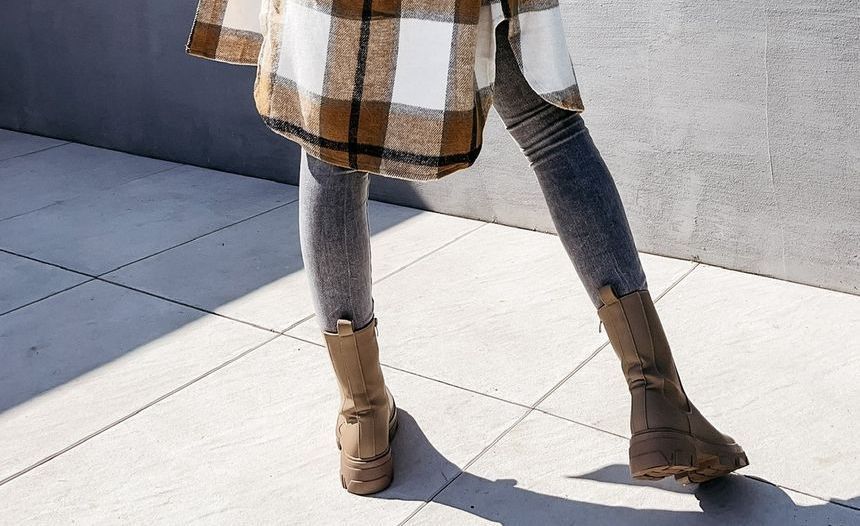 Plaid Long Shacket YS10013