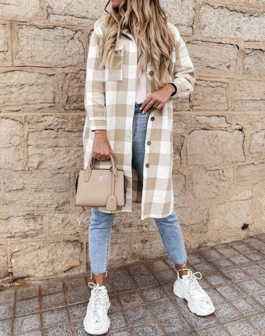 Plaid Shirt Jacket YS10026