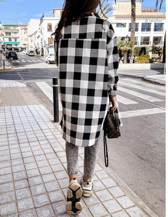 Plaid Shirt Jacket YS10026
