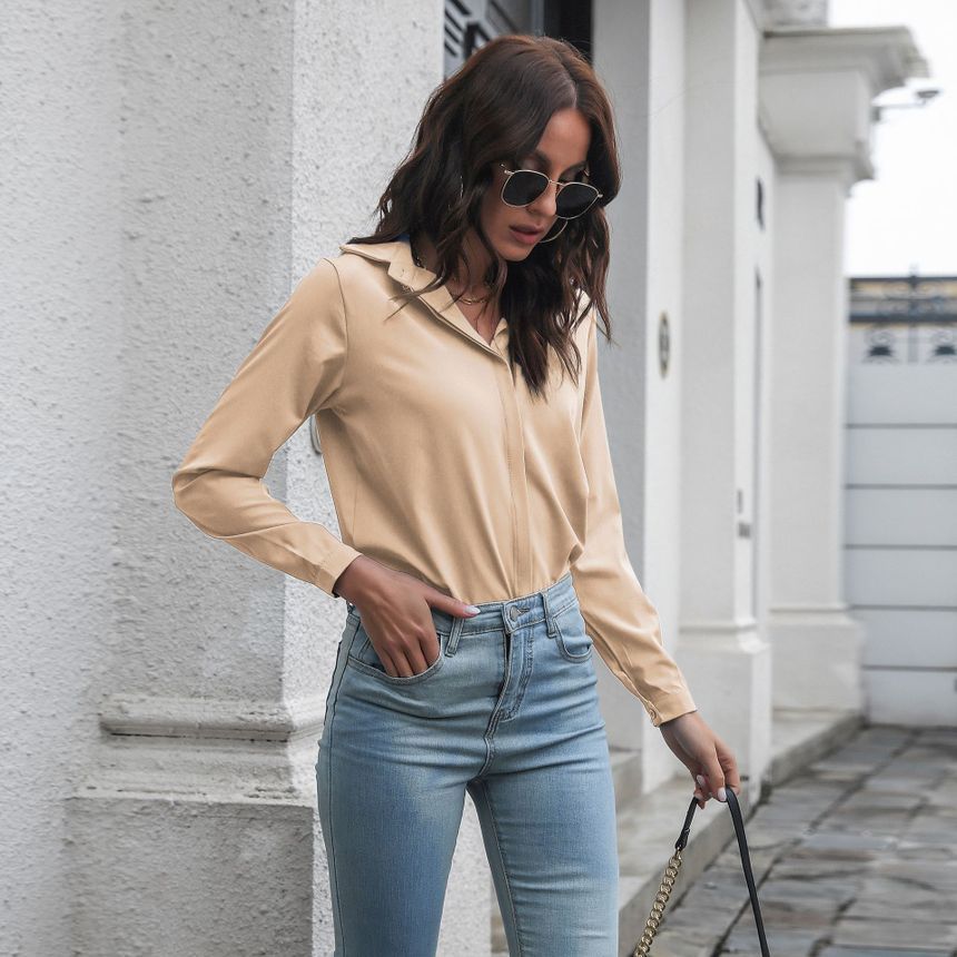 Collared Chiffon Blouse FR106