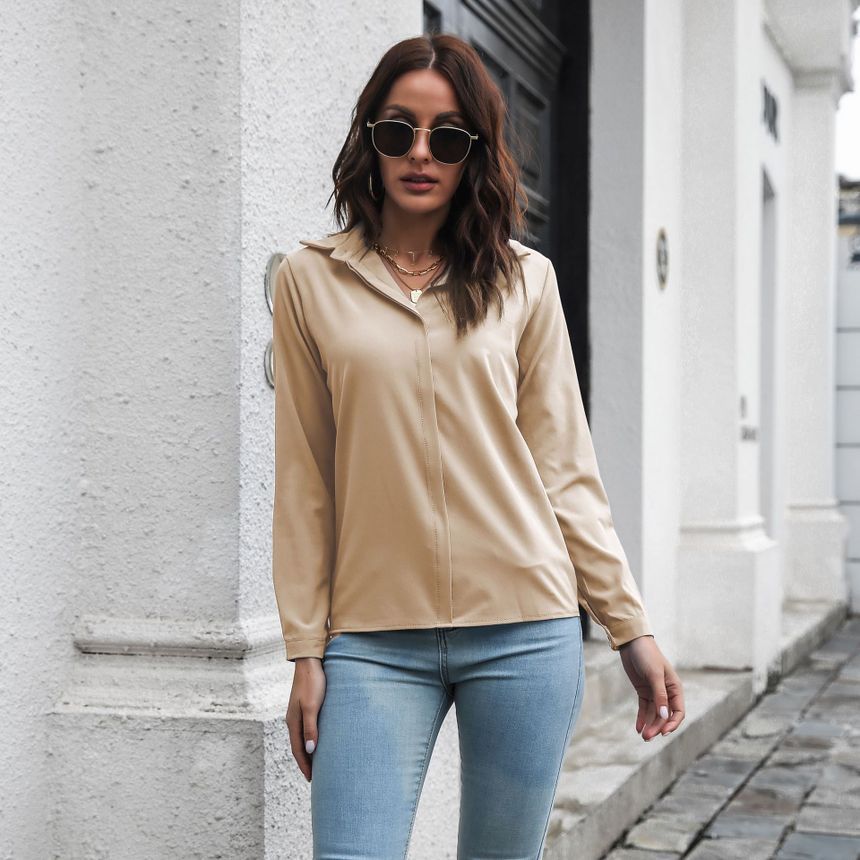 Collared Chiffon Blouse FR106