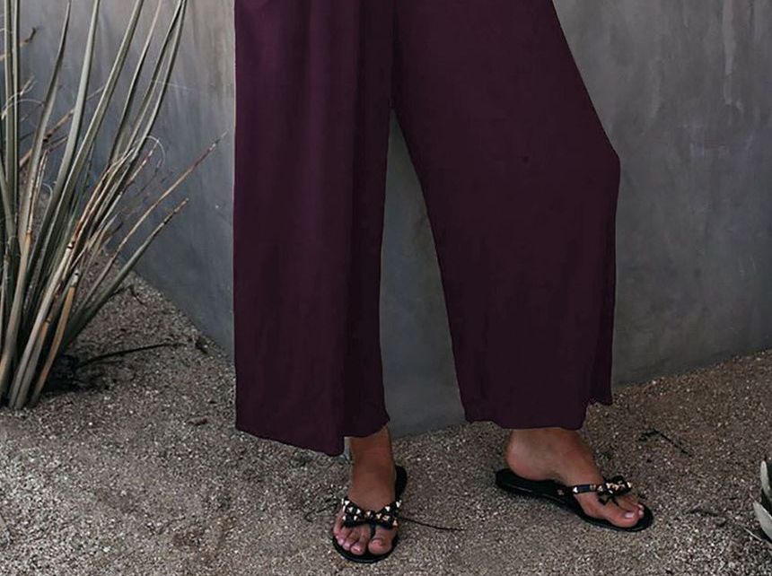 Spaghetti Strap Wide Leg Jumpsuit CG4