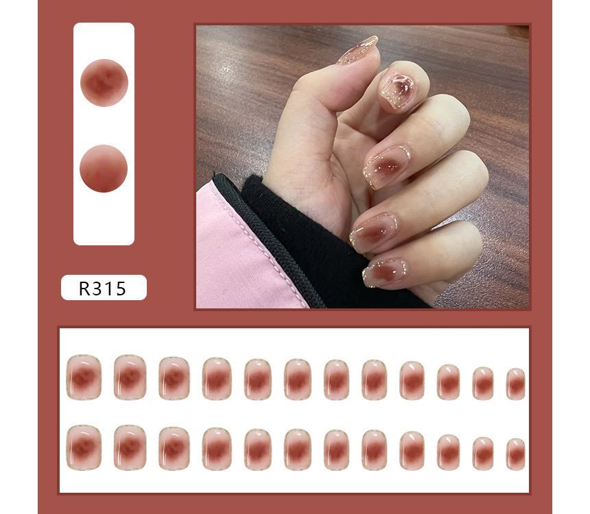 Gradient Faux Nail Tips MJ34