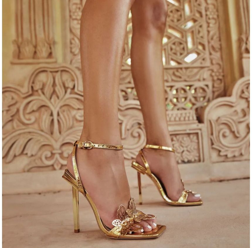 High Heel Butterfly Sandals AE1051