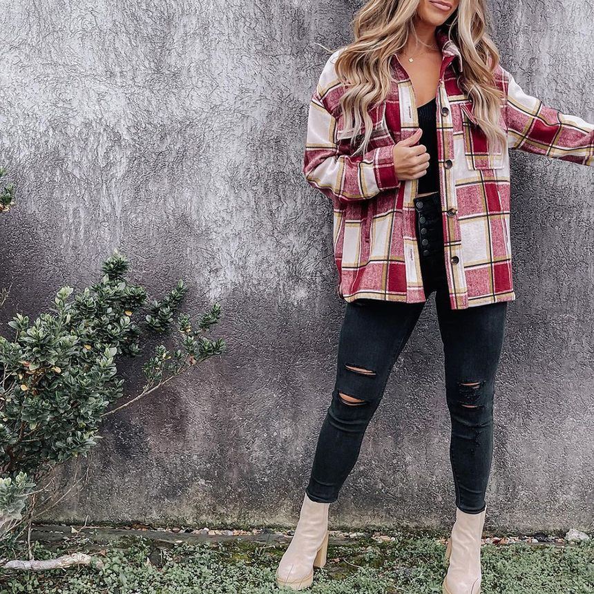 Plaid Shirt Jacket CA33
