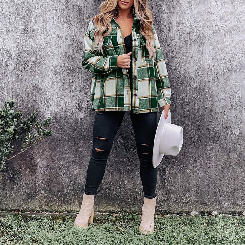 Plaid Shirt Jacket CA33