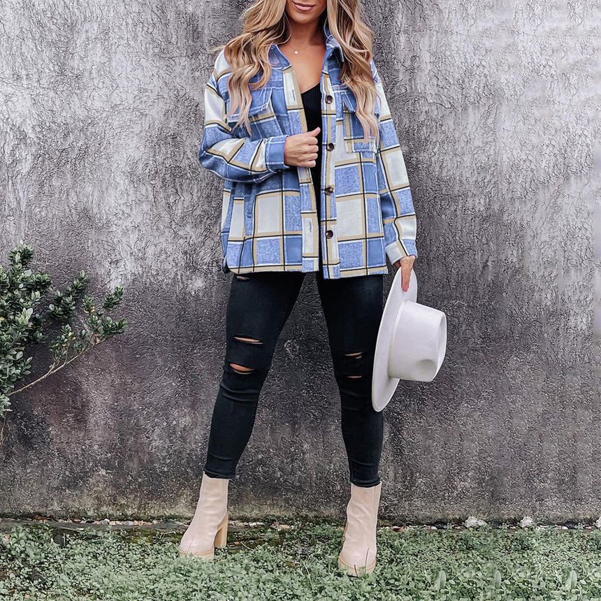 Plaid Shirt Jacket CA33