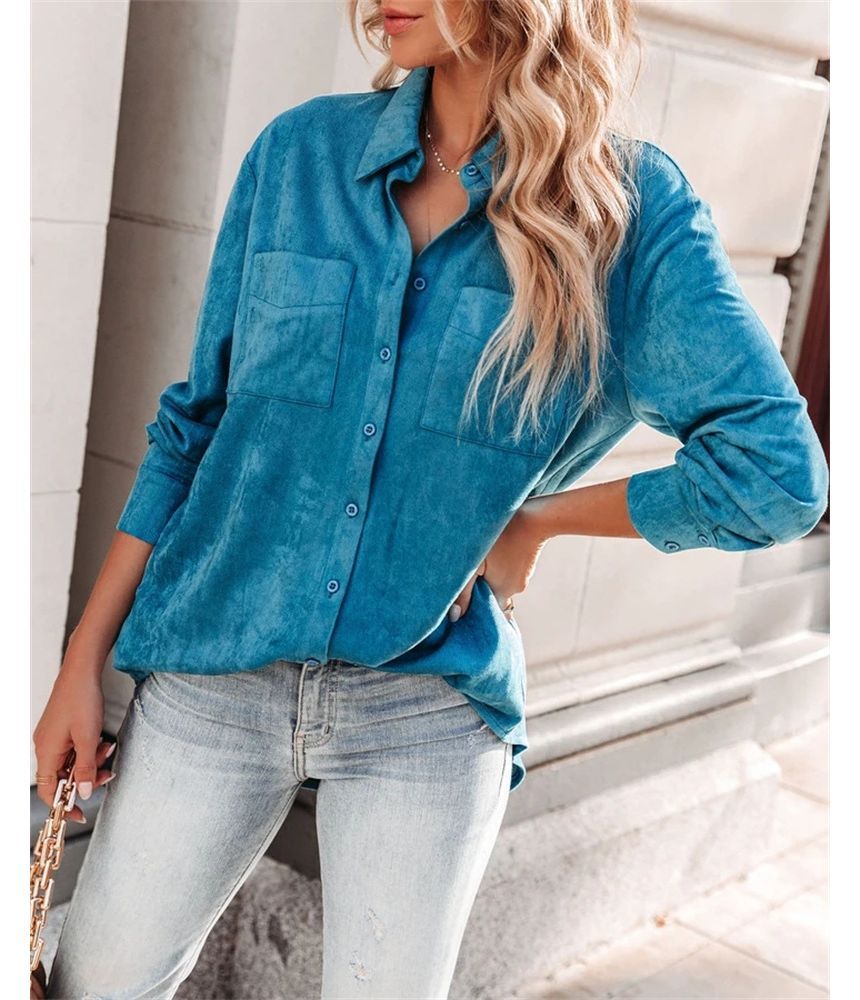 Long-Sleeve Plain Shirt OP63