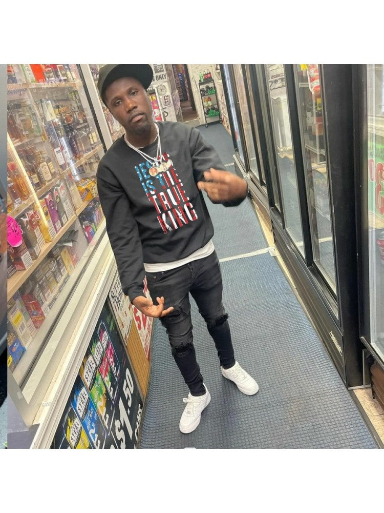 Sweat-shirt imprimé lettres de sport pour hommes KA135