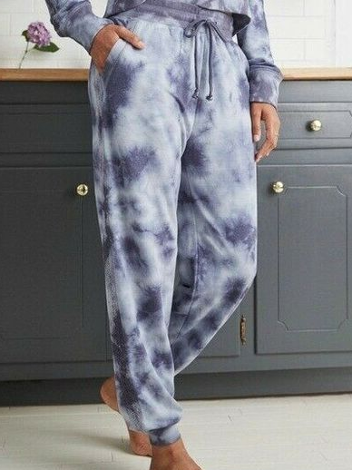 Casual Loose Tie-Dye Pattern Casual Pants WK65