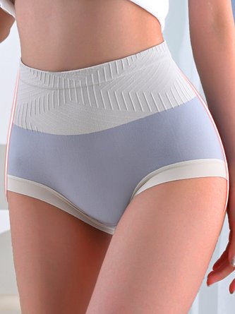 Soft Graphene Antibacterial High Waist Briefs Plus Size QAR37