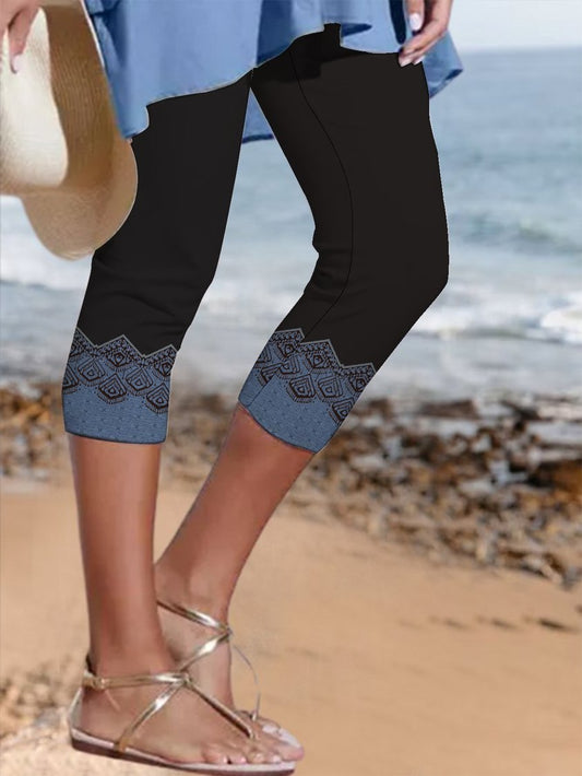 Tribal Leggings mit normaler Passform BB44