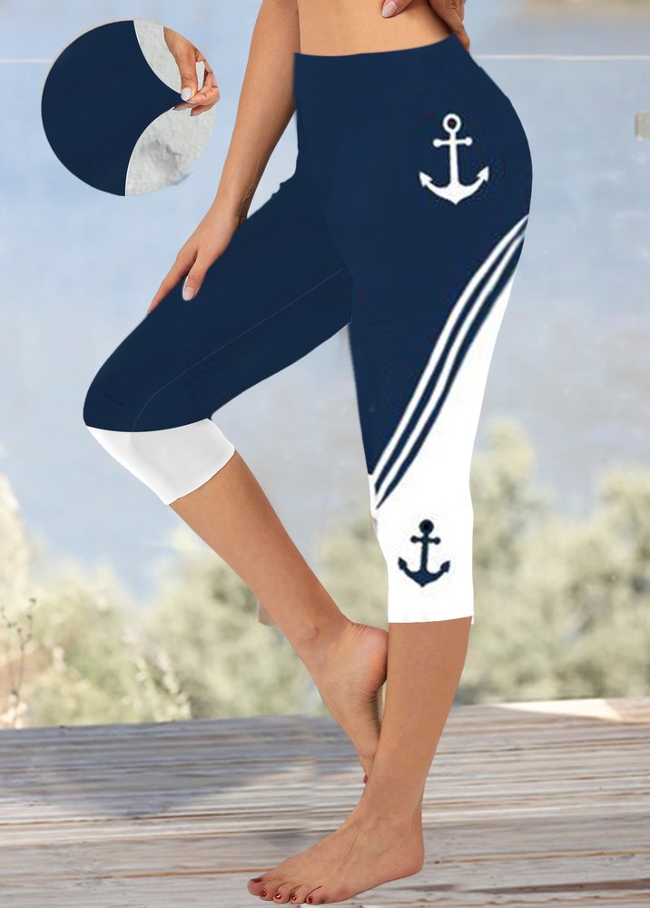 Anchor Tight Knitted Casual Leggings QN92
