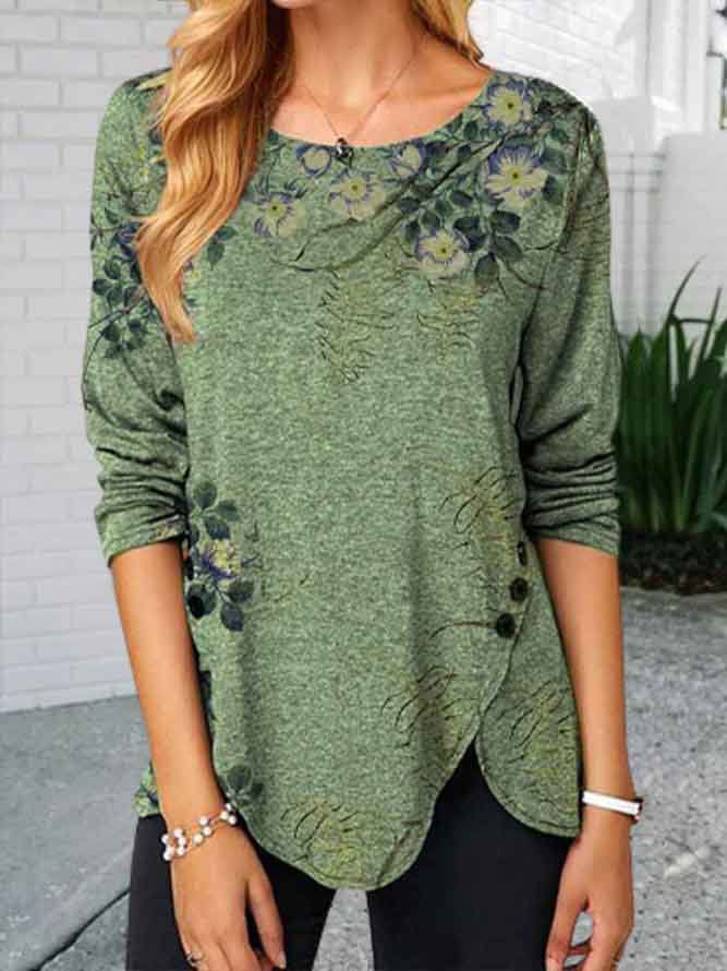 【Top Rated】Casual Women Vintage T-shirt MMq23