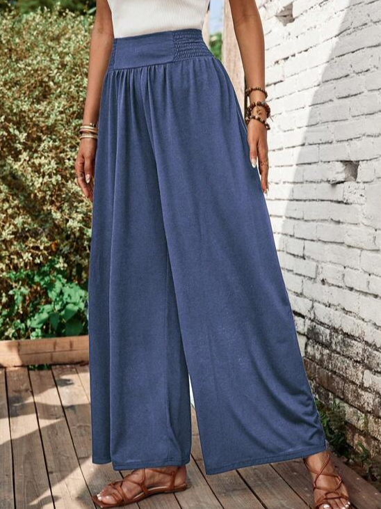 Pantalon ample uni décontracté QN75