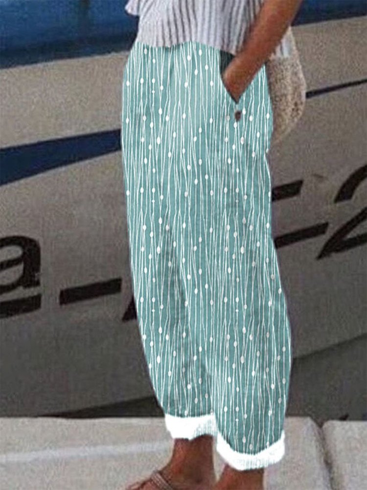 Lockere Hose mit Punkten QN111