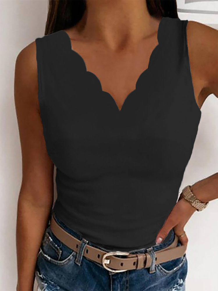 V Neck Sexy Tank WU86