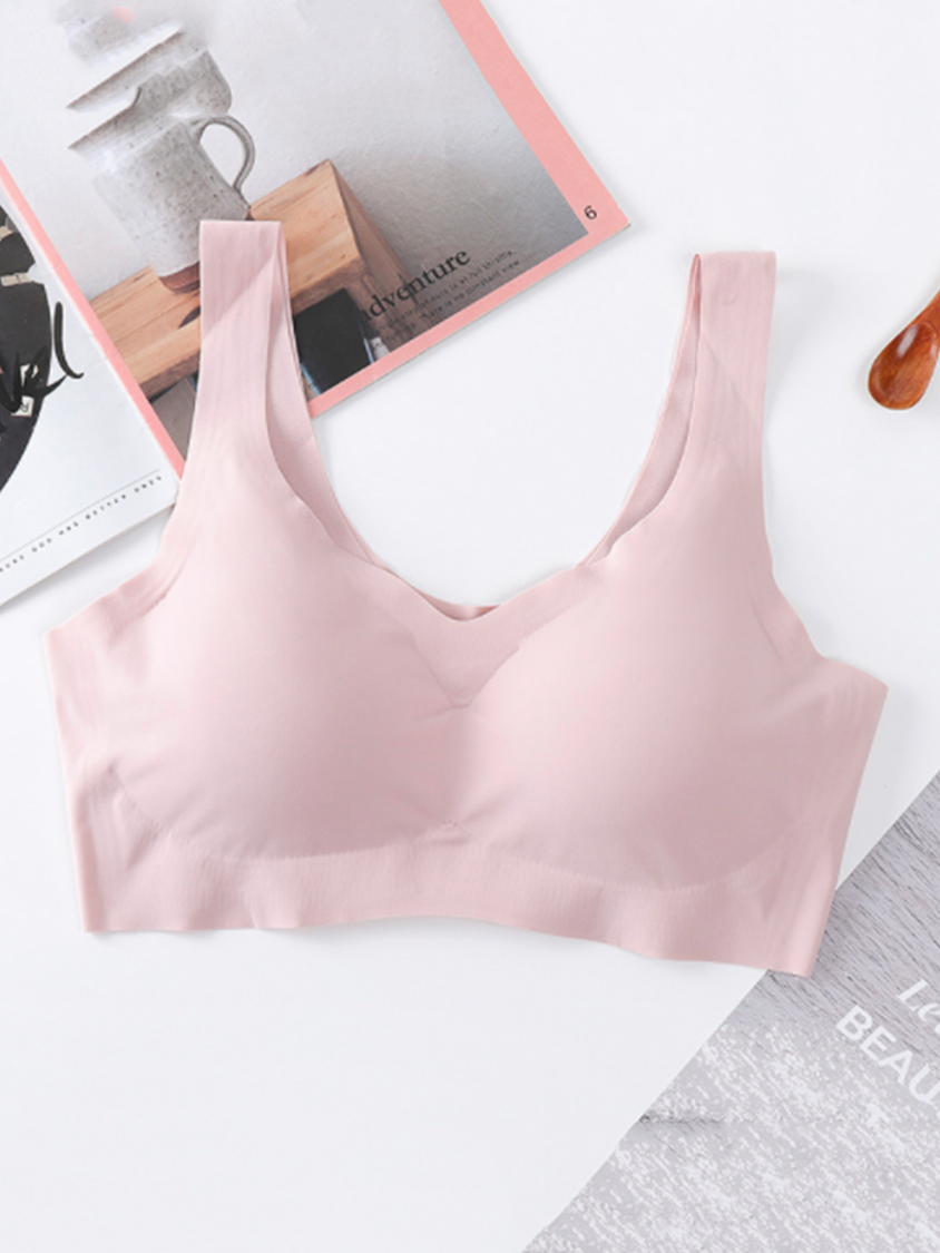 No Steel Sleep Ultra-thin Waistcoat Gather Bra QAR108