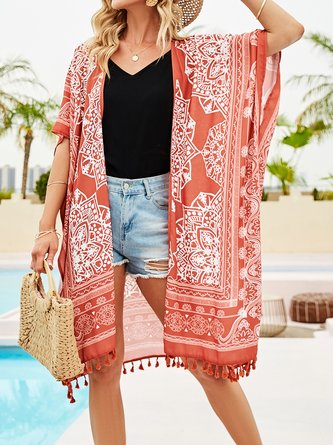 Vacation Printing Ethnic Coverup QAP7