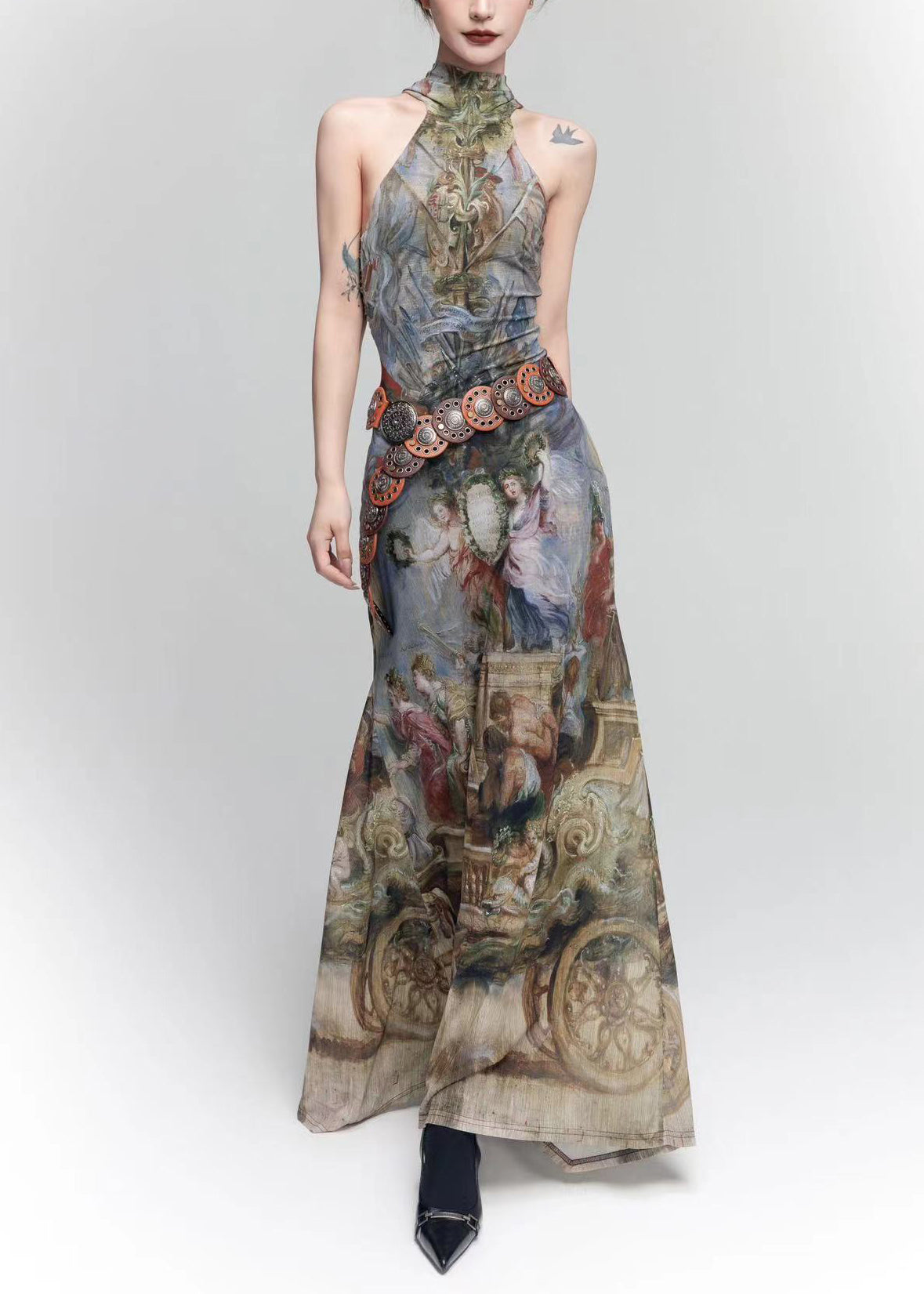 Original Schulter Foto Lange Farbe Französisch Kalt Kleid Design Tüll 