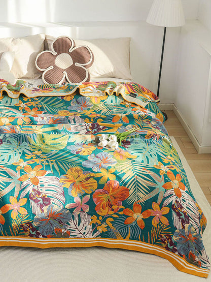 Couverture de canapé en coton, couvre-lit Queen