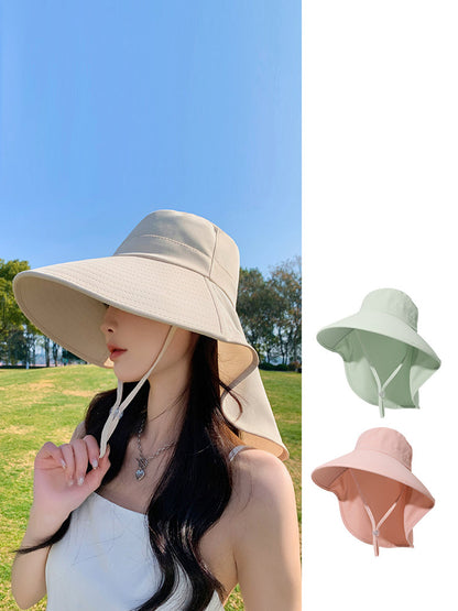 Chapeau d'été à large bord pour femme avec protection solaire WE1005 