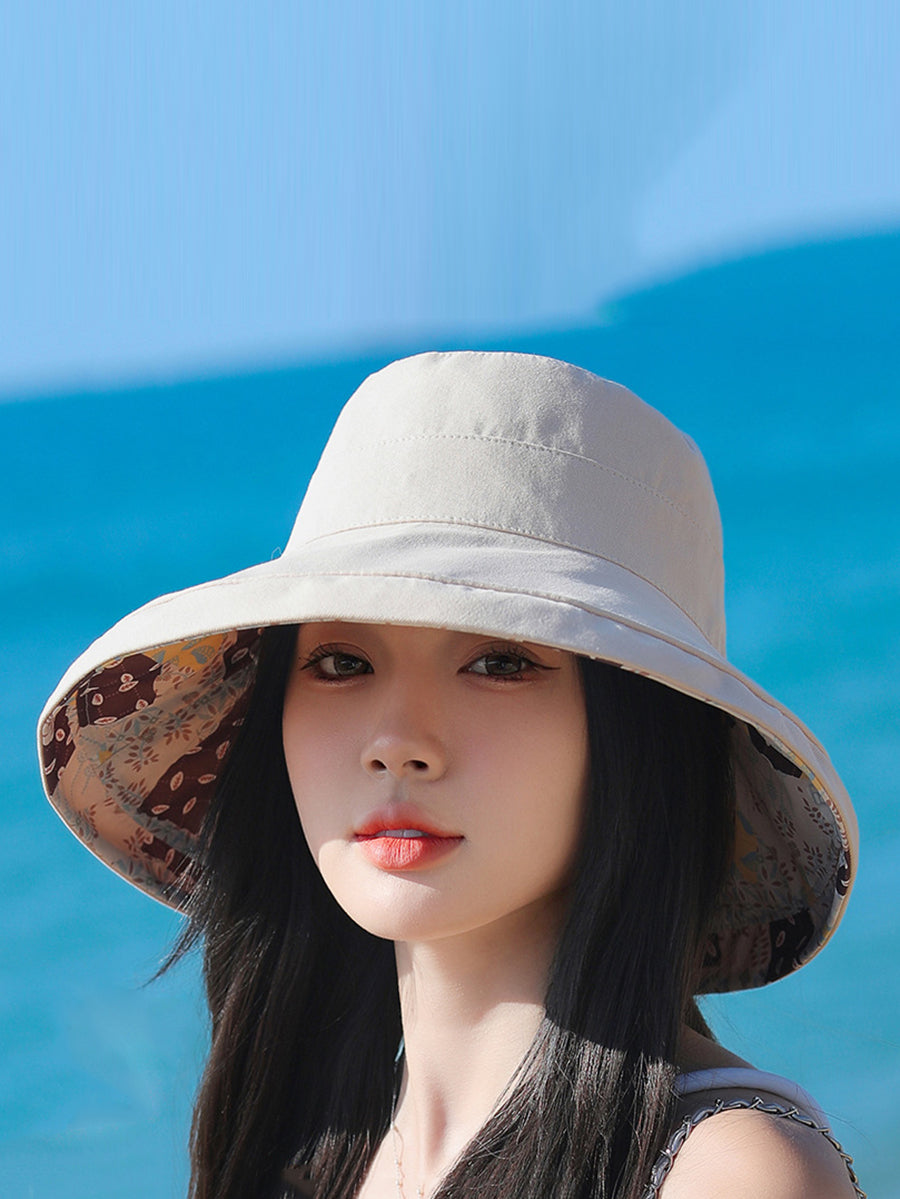 Women Casual Sunproof Dual-side Wearring Hat QW1037