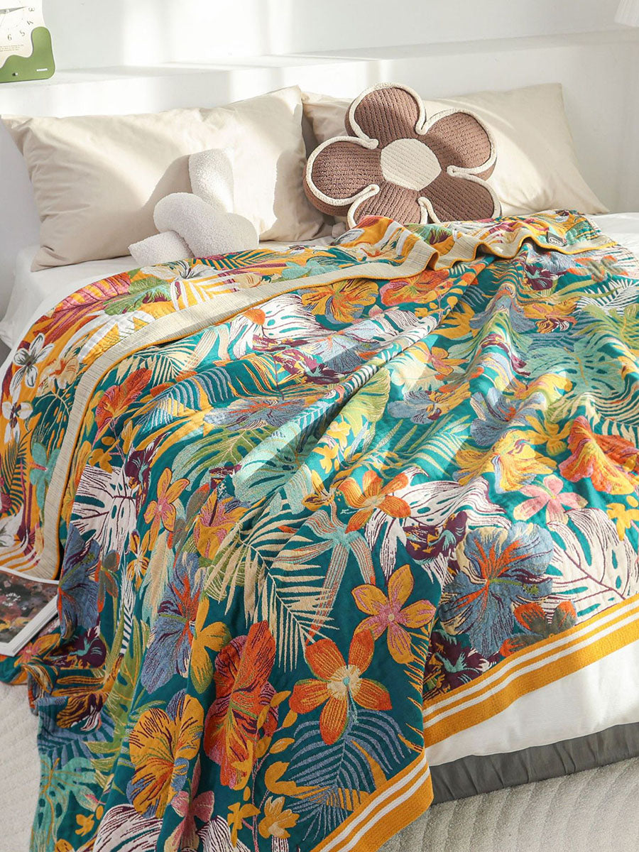 Couverture de canapé en coton, couvre-lit Queen