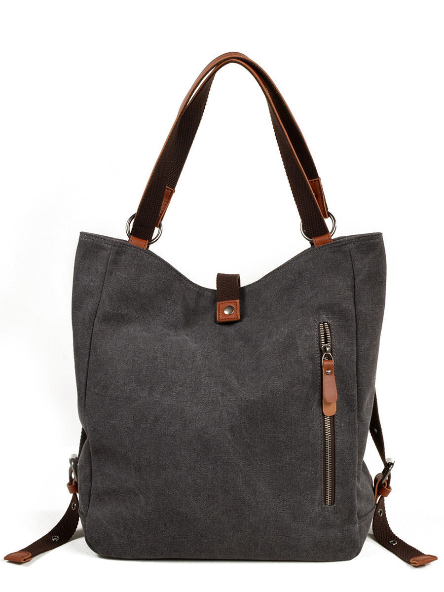 Damen Casual Canvas Umhängetasche Rucksack FD055