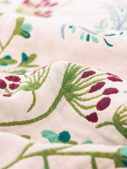 Mehrschichtige Bett- und Sofadecke aus Baumwolljacquard mit Blumenmuster RR015