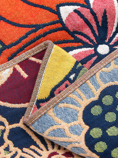 Jacquard-Badetuch für Erwachsene, 100 % Baumwolle, Blumenmuster, schnelltrocknend