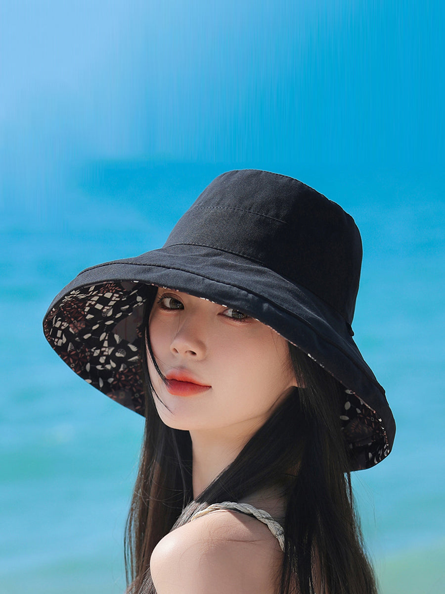 Women Casual Sunproof Dual-side Wearring Hat QW1037