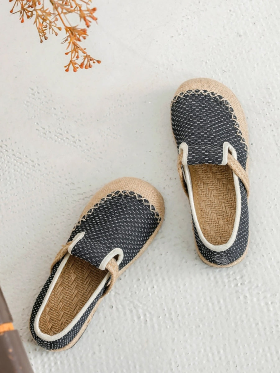 Schuhe Flache Leinwand Sommer Frauen Nähen