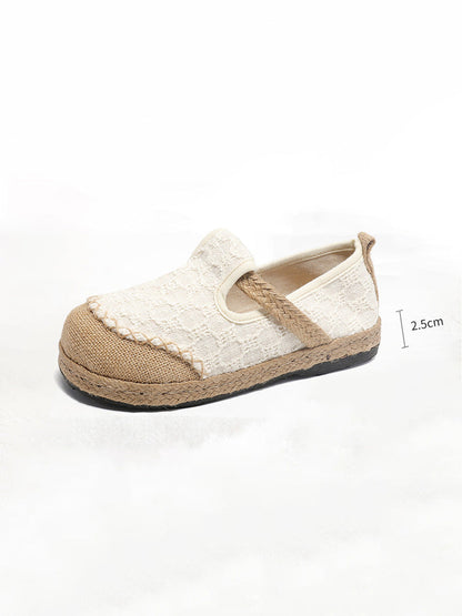 Women Ethnic Summer Linen Cotton Flat Shoes XX1001