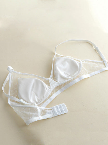 Sexy Damen-Triangel-BH aus fester Spitze und Seide KL1005