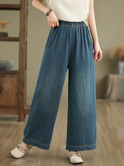 Pantalon large en denim ample pour femme AS1031