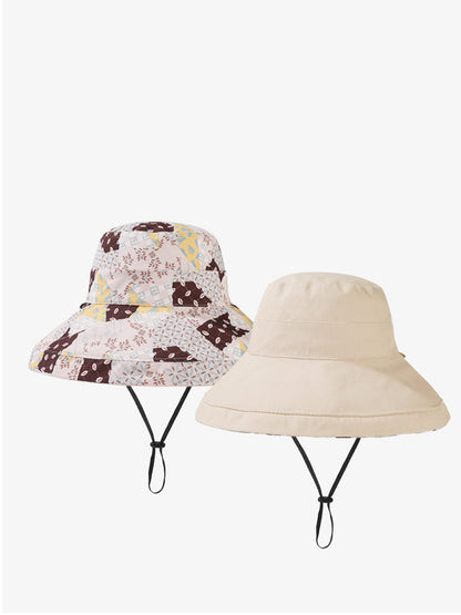 Chapeau de soleil double face décontracté pour femme QW1037