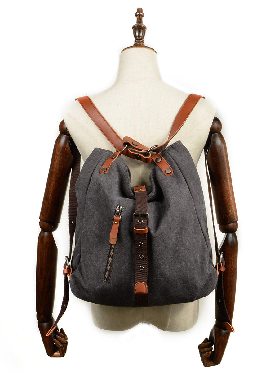 Damen Casual Canvas Umhängetasche Rucksack FD055