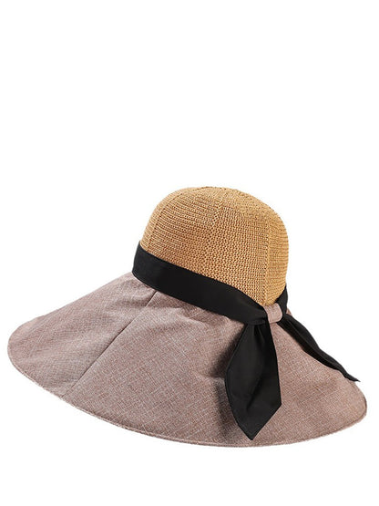 Chapeau d'été à large bord pour femme, résistant au soleil et aux voyages, QW1036 